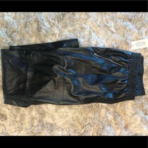 Eloquii Pants - Faux leather joggers Eloquii Pants - Faux leather joggers